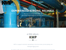 Tablet Screenshot of kmpmechanical.com